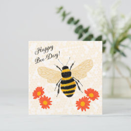 Cartão Feliz para Bee Day