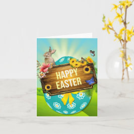 Cartão Feliz Páscoa