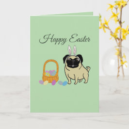 Cartão Feliz Páscoa, cachorro
