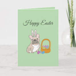 Cartão Feliz Páscoa, cachorro