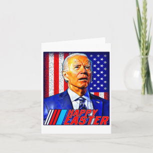 Cartão Feliz Páscoa Divertido Joe Biden 4 De Julho Homens