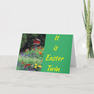 CARTÃO FELIZ "PÁSCOA" E "PRIMAVERA" PARA **** MEU TWIN***