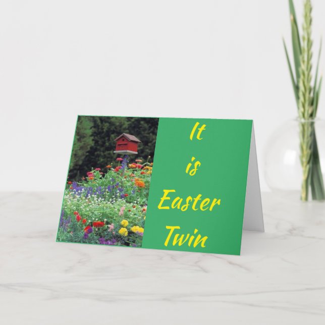 CARTÃO FELIZ "PÁSCOA" E "PRIMAVERA" PARA **** MEU TWIN*** (Frente)