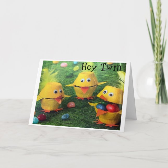 CARTÃO FELIZ "PÁSCOA" E "PRIMAVERA" PARA **** MEU TWIN*** (Frente)