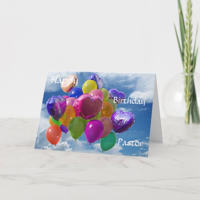 Cartão Feliz Pastor de Aniversário (Frente)