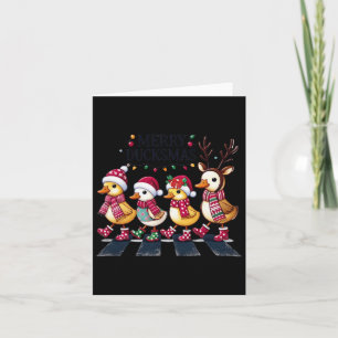 Cartão Feliz Pato Natal Adoradores de Patos Engraçados Ch