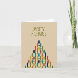 Cartão Feliz Peixesmas Piada De Natal Peixes Meio Do Sécu