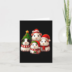 Cartão Feliz Pigmas Natal Guiné Porco Fazenda