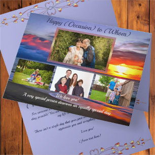 Cartão Feliz pôr do sol em Porto Rico 1739