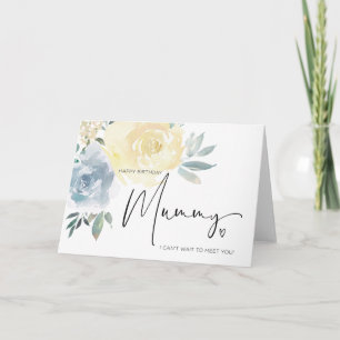 Cartão Feliz presente de aniversário para Mãe ser de bebê
