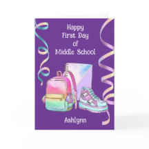 Feliz Primeiro Dia da Escola do Meio para Filha