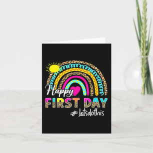 Cartão Feliz Primeiro Dia De Vamos Escolar Faça Isso De V