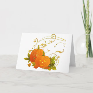 Cartão Feliz Pumpkins