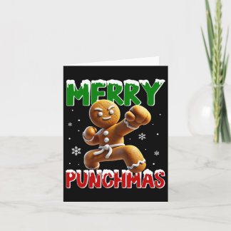 Cartão Feliz Punchmas taekwondo Karate Gingerbird Mães