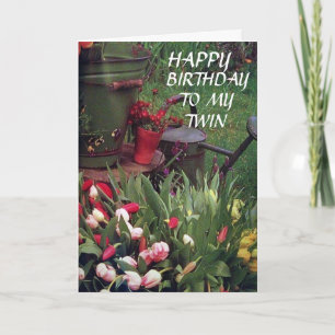 CARTÃO FELIZ QUE COMPARTILHEMOS ANIVERSÁRIO COM MINHA IRM