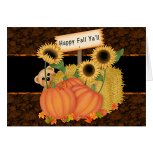 Cartão Feliz Queda Você Pumpkin Patch Greeting Card
