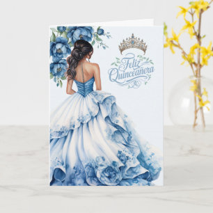 Cartão Feliz Quinceanera Aniversário de 15 Anos Tons de A