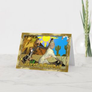 Cartão Feliz Raízes para o Quarto Aniversário