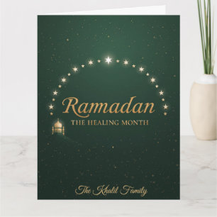 Cartão Feliz Ramadan Mubarak Ramadan Kareem Muçulmano