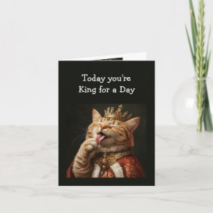 Cartão Feliz Rei de Aniversário para um Dia Divertido Hum