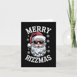 Cartão Feliz Rizzmas Feliz Natal Papai Noel Feliz