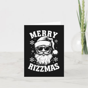 Cartão Feliz Rizzmas Feliz Natal Papai Noel Feliz