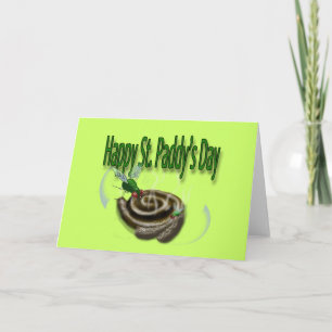 Cartão Feliz Rua. Dia do Paddy
