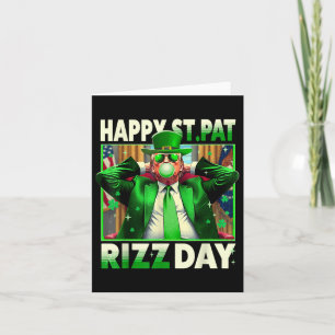 Cartão Feliz Rua no Rizz Day Trump Ruas Engraçadas.