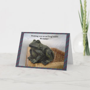 Cartão Feliz Sapo Aniversário Saudação