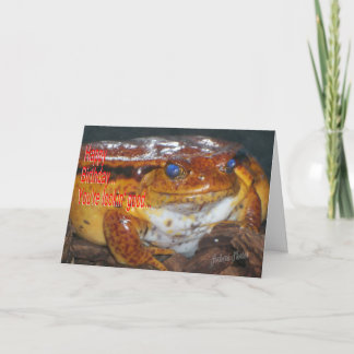 Cartão Feliz Sapo de Bday - Bom