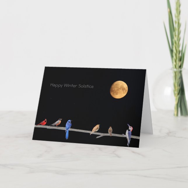 Cartão Feliz Solstício de inverno (Frente)