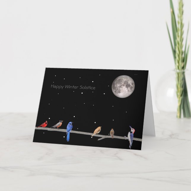 Cartão Feliz Solstício de Verão (Frente)