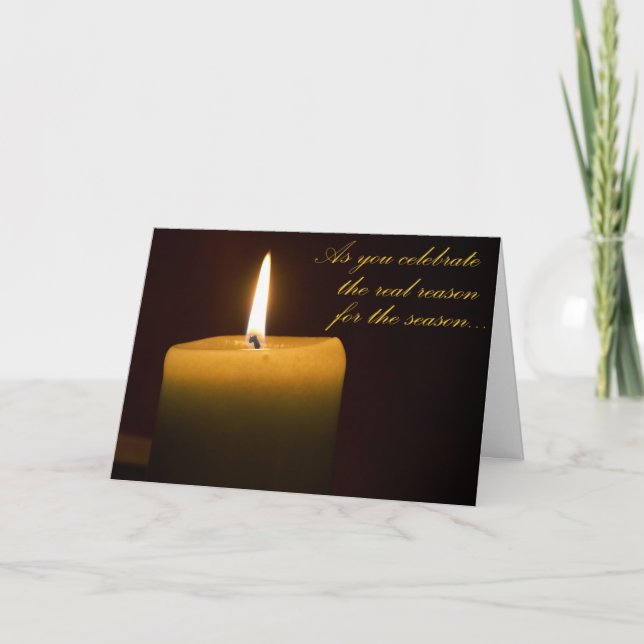 Cartão Feliz Solstício Flame (Frente)