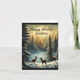 Cartão Feliz Solstício & Saudações Pagãs 