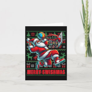 Cartão Feliz Swishmas natal Basquete Juvenil Swe