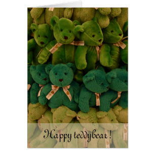 Cartão Feliz Teddybear!