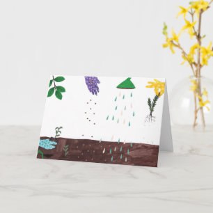 Cartão Feliz Temporada de Jardinagem   Ilustração de Jard