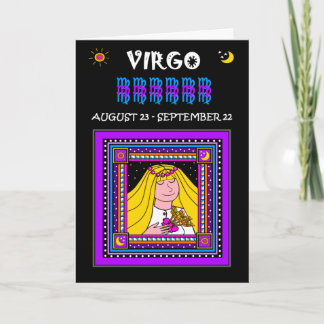 CARTÃO FELIZ VIRGO DE ANIVERSÁRIO!