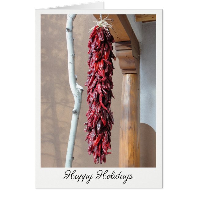 Cartão Felizes Feriados - Novo Estilo do México (Frente)