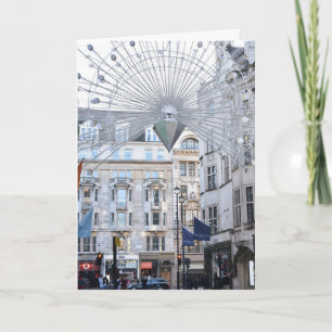 Cartão Felizes Festas Londres Festa de Natal no Reino Uni