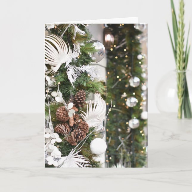 Cartão Felizes Festas Londres Festa de Natal no Reino Uni (Frente)