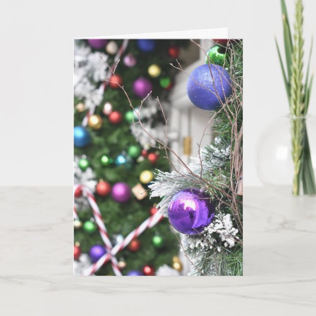 Cartão Felizes Festas Londres Festa de Natal no Reino Uni (Frente)