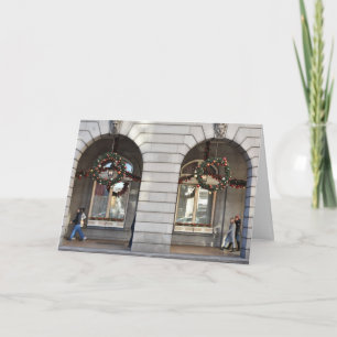 Cartão Felizes Festas Londres Festa de Natal no Reino Uni