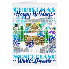 Cartão FELIZES HOLIDAYS | SONHOS WINTER WONDERLAND | Cart