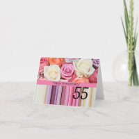 Felizes rosas de 55 anos