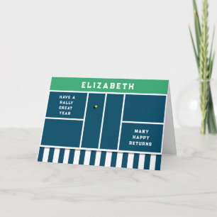 Cartão Felny Pickleball Birthday