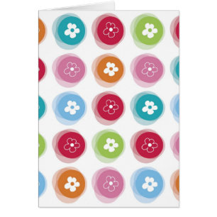 Cartão Felpudo de margarida cômoda de Verão diverte-se mu