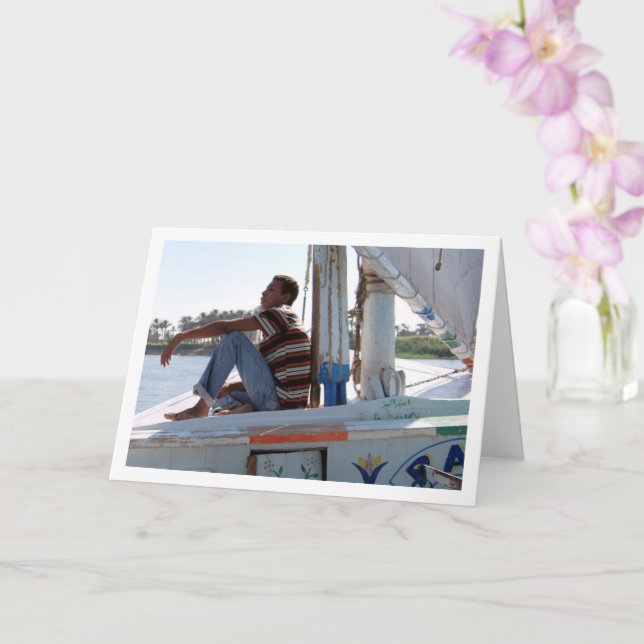 Cartão Felucca no Nilo (Orquídea)