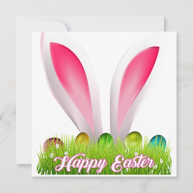 Cartão Felz pascoa da placa de Páscoa (Frente)