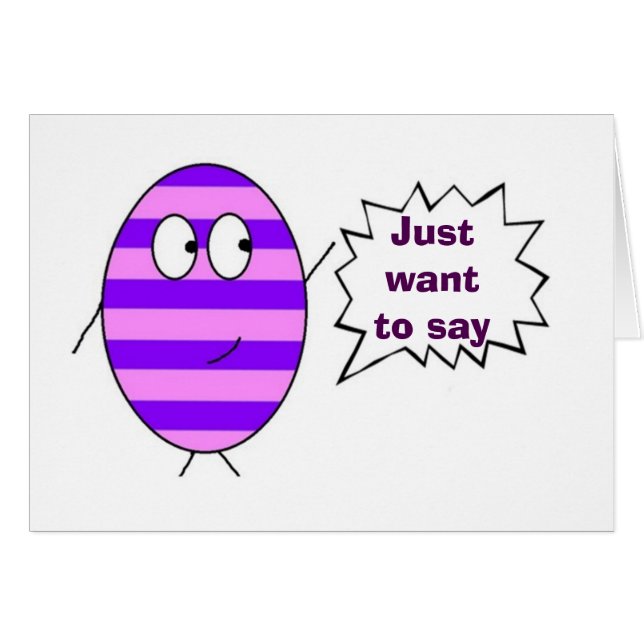 CARTÃO ****FELZ PASCOA*** DE UM OVO AMIGÁVEL (Frente Horizontal)